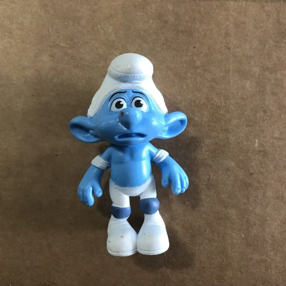 Panicky Smurf Collectible Figurine McDonalds Happy Meal Toy 2011 PEYO‎ PVC